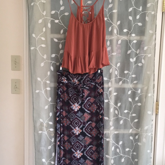 Full Tilt Dresses & Skirts - Maxi skirt and strap top bundle